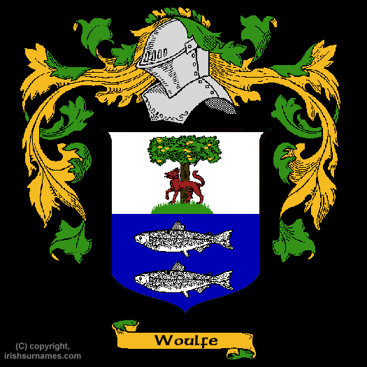 Woulfe Coat of Arms, Family Crest - Click here to view