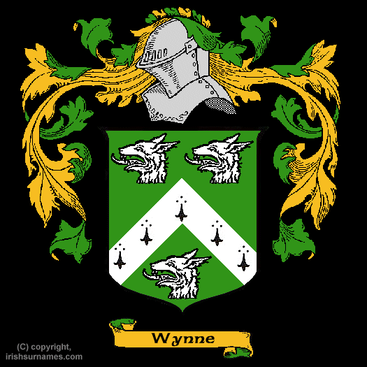 Wynne Coat of Arms, Family Crest - Click here to view