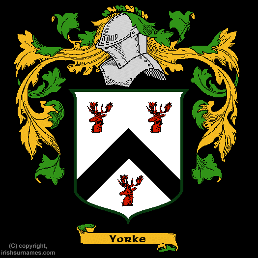 Yorke Coat of Arms, Family Crest - Click here to view